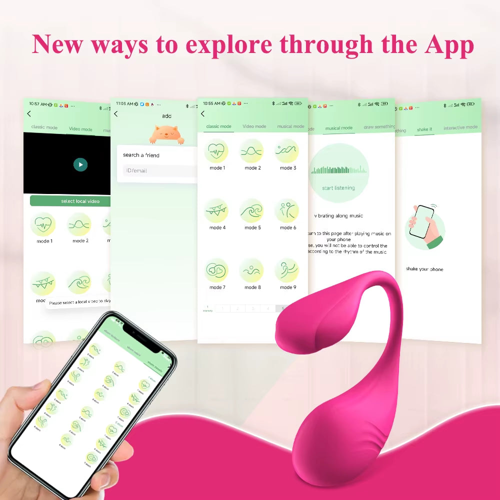 Wireless Bluetooth G Spot Vibrator for Women Dildo APP Remote Control Wear Vibrating Egg Clit Female Panties Sex Toys for Adults